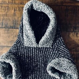 Grey Dog Hoodie Size Medium